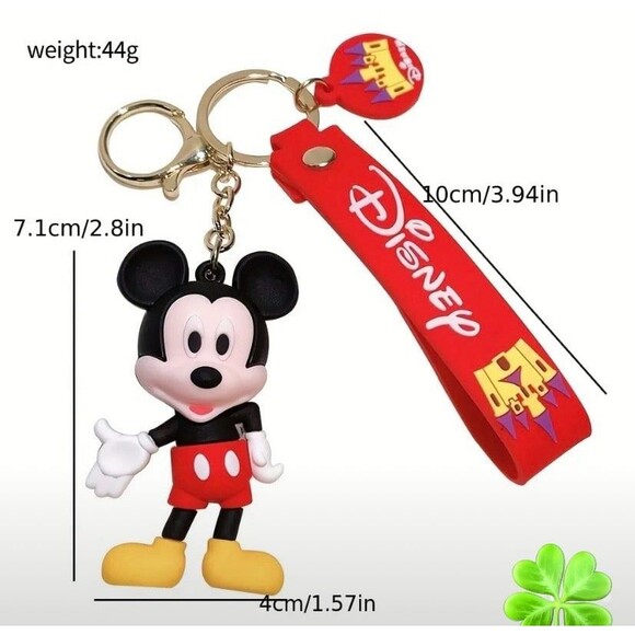 Disney Anime Minnie Mouse Keychain – Kawaii Cute Collectible Bag Charm - Picture 3 of 3